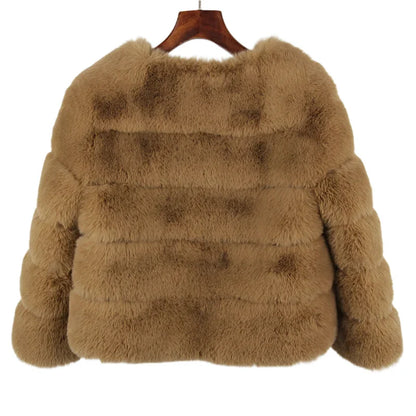 Women Retro Thick Fur Coat | Warm Winter Outerwear