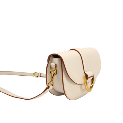 Women Small Shoulder Handbag | Leather Saddle Crossbody Bag