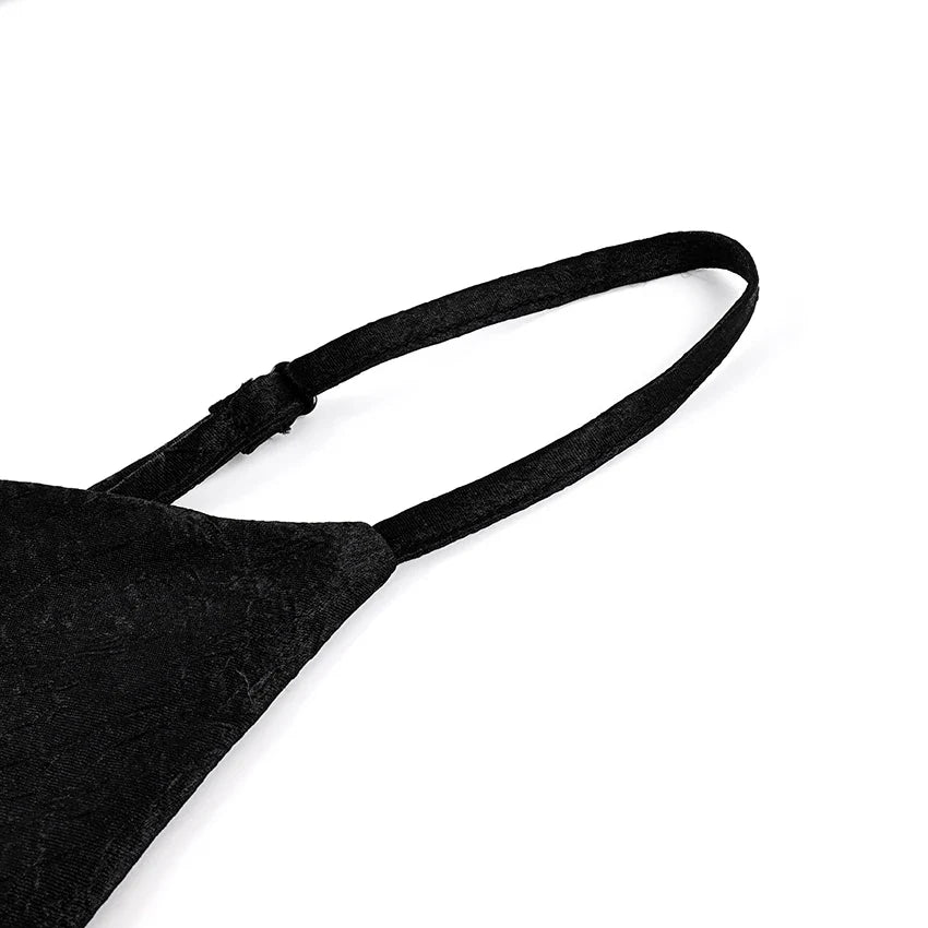 Women Elegant Satin Spaghetti Strap Camisole | Lace Split Vest | Casual Silk Top | Summer