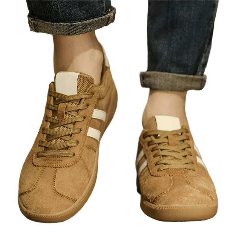 Men Casual Leather Oxford Shoes | German Training Board Shoes | Classic Leisure Shoes