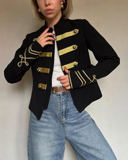 Women Napoleon Coat | Full Sleeves | Spring Jacket | Coat | Military Blazer