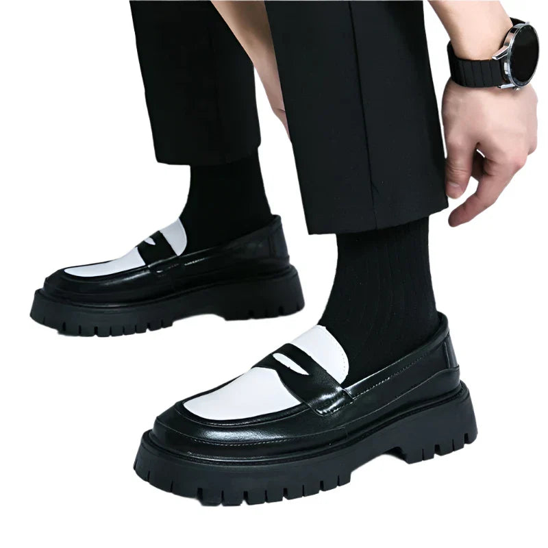 Men Handmade Leather Shoes | Men Platform Loafers | Moccasin