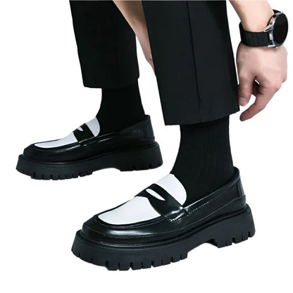 Men Handmade Leather Shoes | Men Platform Loafers | Moccasin