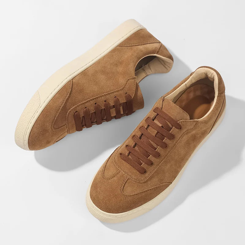 Men Leather Sneakers | Casual Shoes | Sports | Non-Slip Trainers