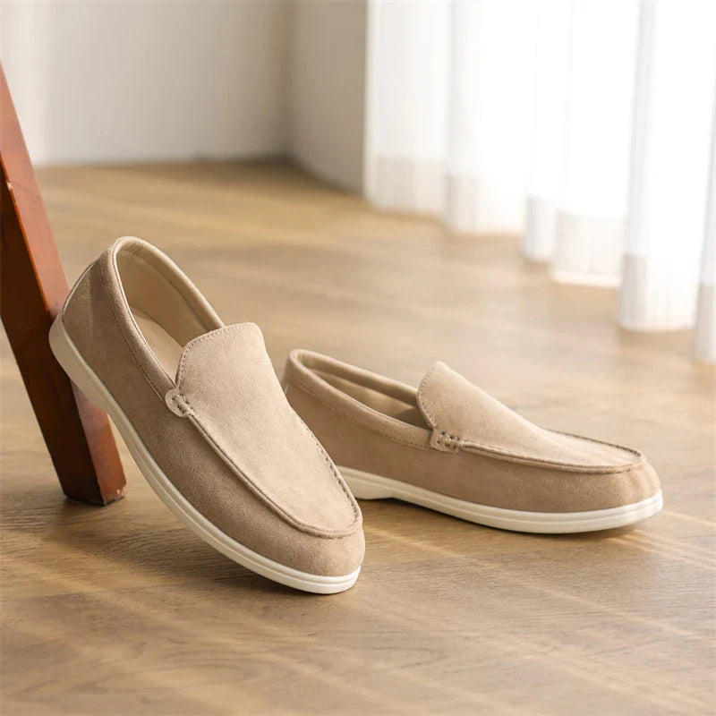 Men Summer Casual Shoes | Suede Leather Loafers | Moccasins | Driving Shoes | British Style Slip-on Shoes