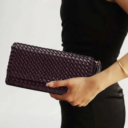 Women Leather Woven Bag | Shoulder Bag | Armpit Handbag