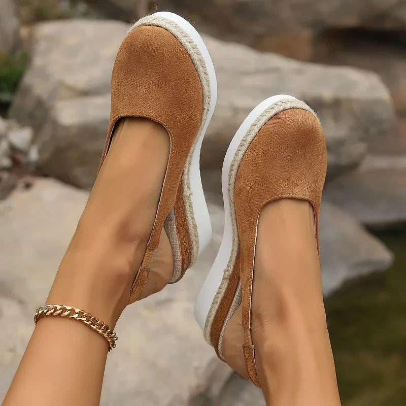 Cleo | Women's Espadrille Wedge Sandals Slingback Slip On