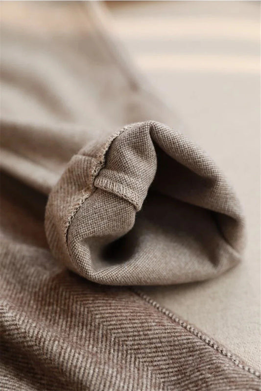 Women High Waisted Woolen Pants | Casual Wool Blend Trousers | Office Pencil Pantalones