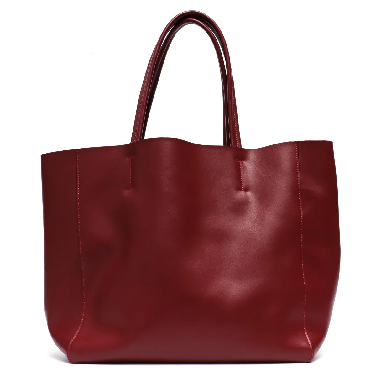 Women Genuine Leather Tote Bag | Large Capacity | Office Purse RED