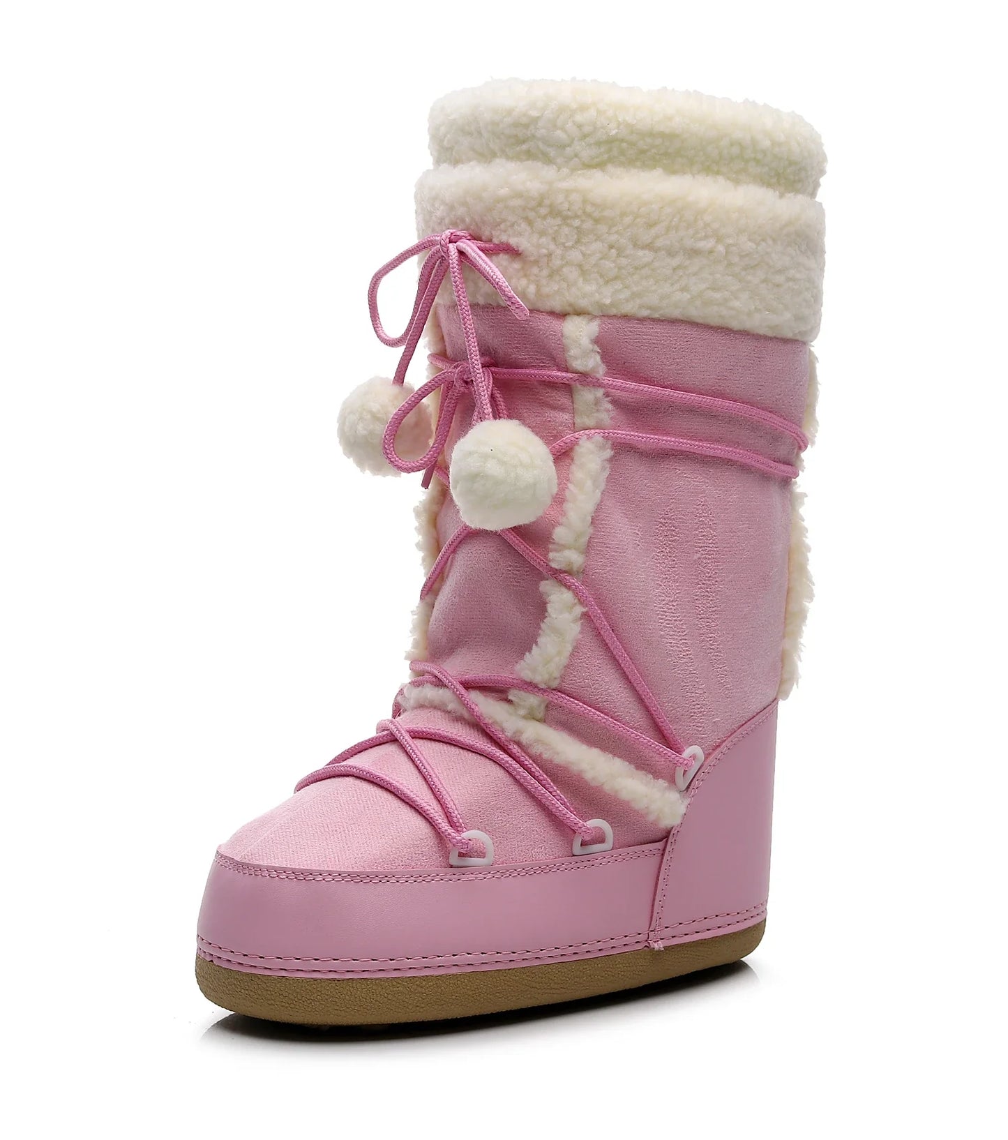 Women Pink Winter Boots | Snow Boots | Mid-calf Boots Pink