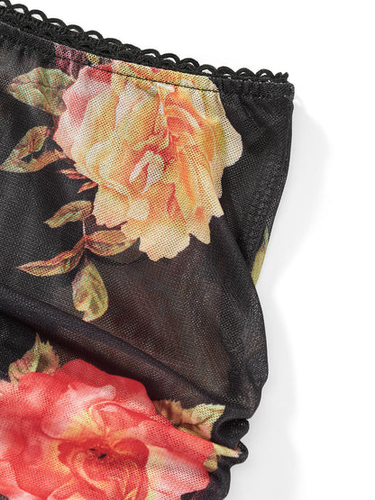 Women Floral Print V Neck Cami Top | Summer Set | Sleeveless | Mini Skirt | Two Piece