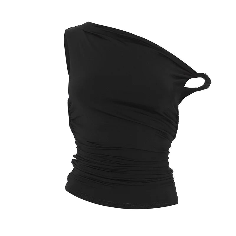Women Casual Summer Tank Top | Sleeveless | Off Shoulder | Side Knot