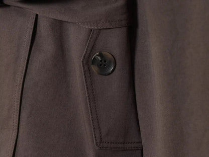 Women British Style Lapel Double-Breasted Coat | Short Trench Coat With Belt