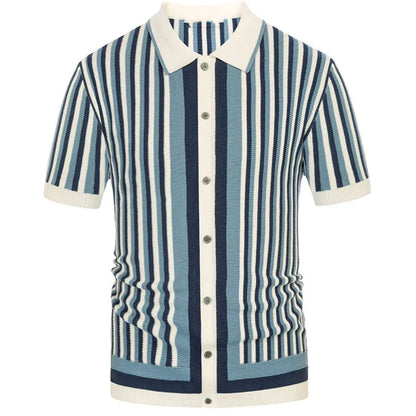 Men Summer Polo Shirt | Men Knit Polo Shirt | Short Sleeve Button Down