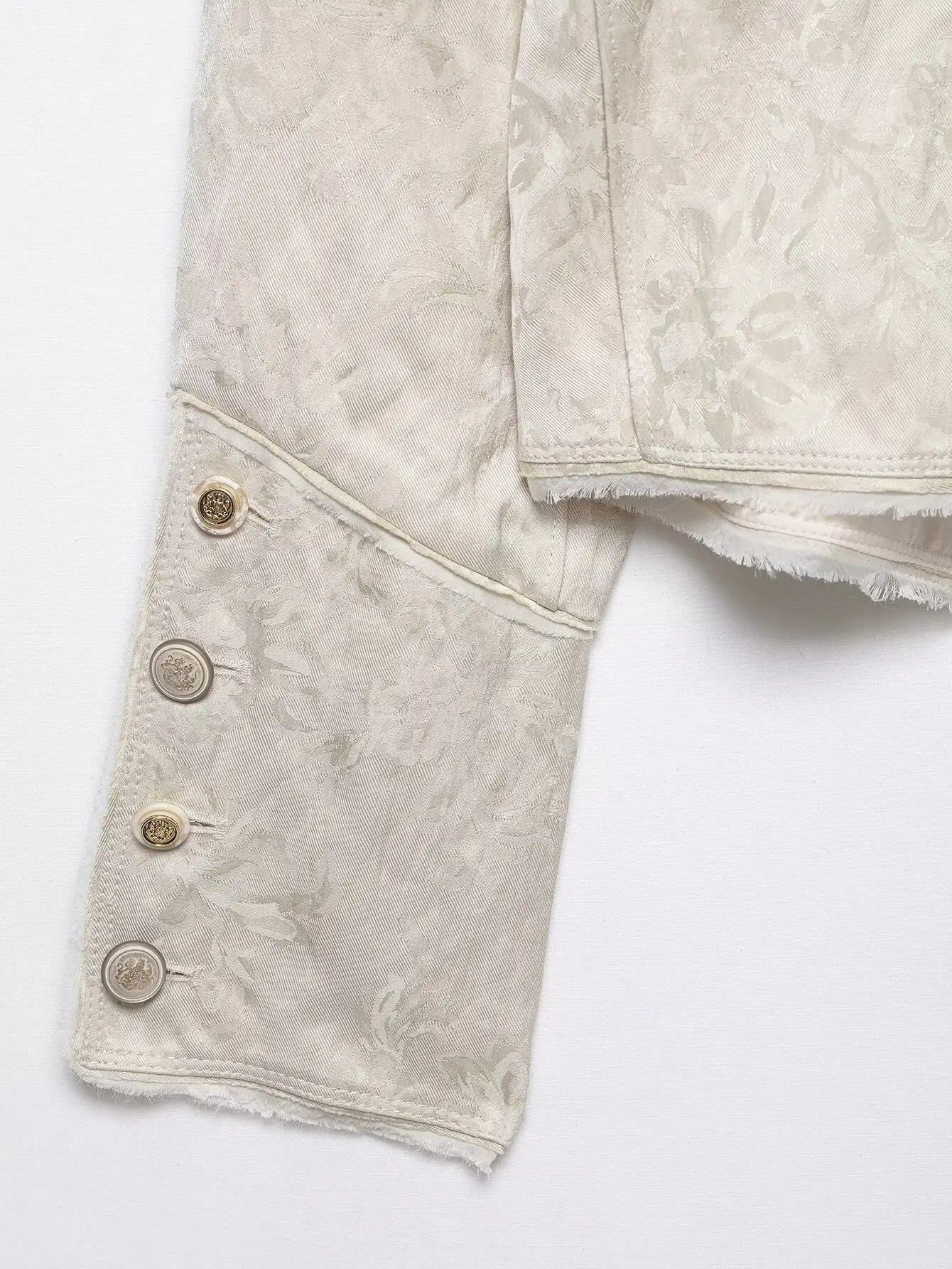 Women Napoleon Jacket | Casual Short Coat | Asymmetrical | Double-Breasted | Long Sleeves | Stand Collar Jacket