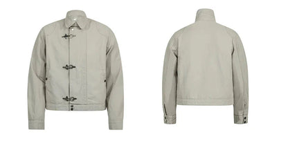 Unisex Lobster-Clasp Deck Jacket | Retro Gothic | Aircraft Button Jacket | Vintage Casual Jacket | Y2K