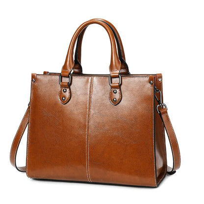Women Leather Crossbody Bag | Shoulder Straps Bag Brown