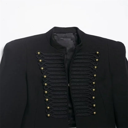 Women Napoleon  Jacket | Single Breasted  | Cropped Jacket | Short Coat