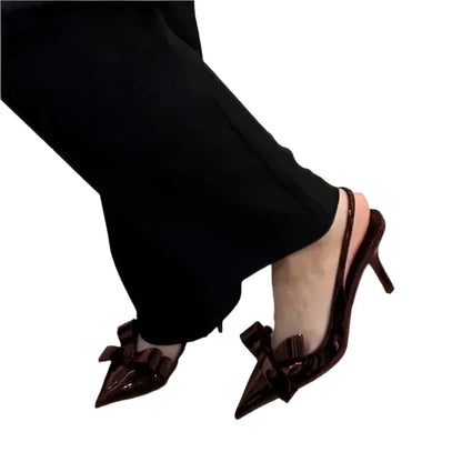 Women Butterfly-Knot High Heel Sandals
