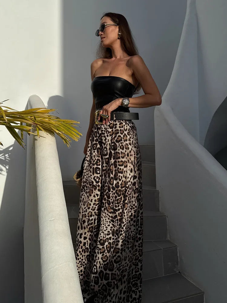 Women Satin with Belt High Waisted Trousers | Wide Leg Pants | Casual Pants