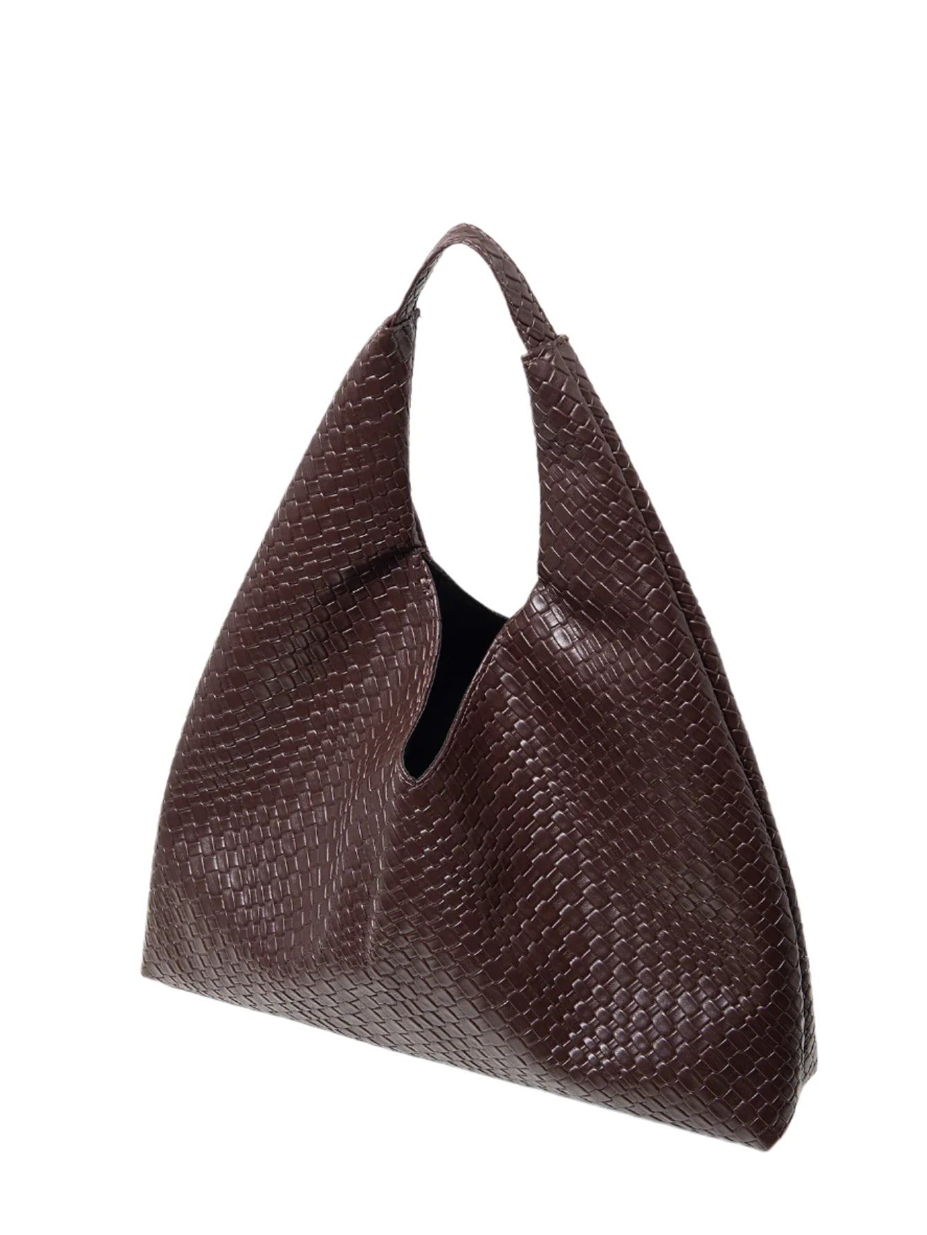 Women Leather Woven Handbag | Large Capacity Tote Bag