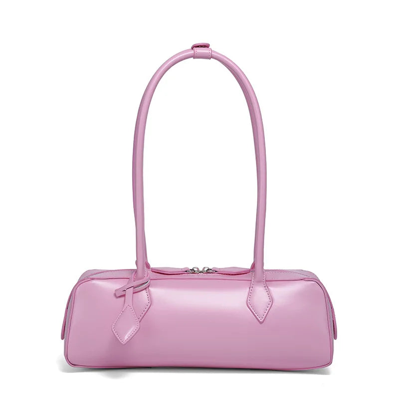 Women Leather Bag | Luxury Vintage | Long Shoulder Shopping Bag | Underarm Bag | Baguette