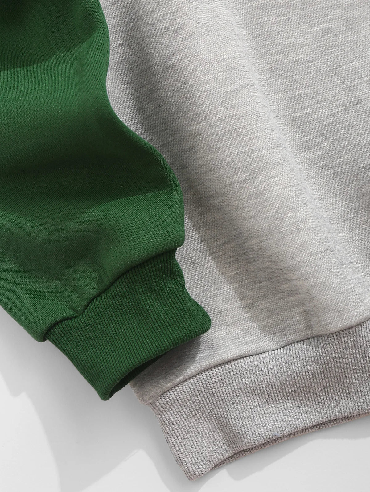 Unisex Vintage Quarter Button Polo Collar Sweatshirt | Raglan Sleeves