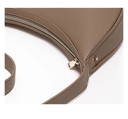 Women Shoulder Bag | Leather Crescent Underarm Bag | Minimalist Crossbody Bag
