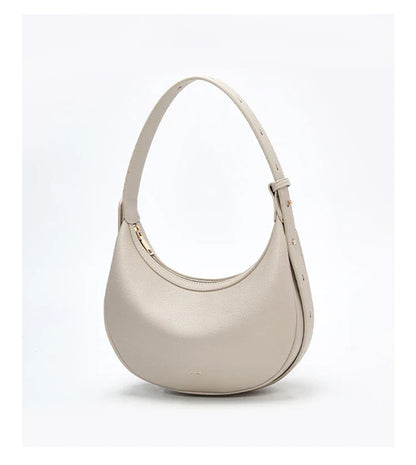 Women Shoulder Bag | Leather Crescent Underarm Bag | Minimalist Crossbody Bag
