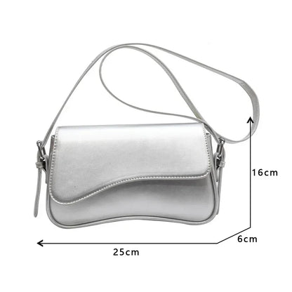 Women Vintage Leather Crossbody Bag | Small Flap Shoulder Bag