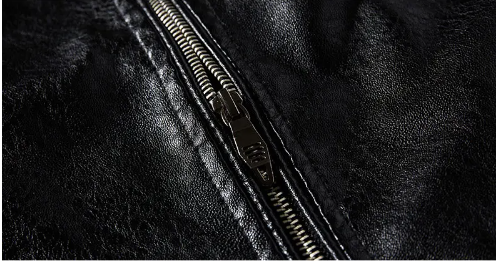 Leather Jacket Men | Fleece Motorcycle Windbreaker Slim Coat | Removable Fur Collar