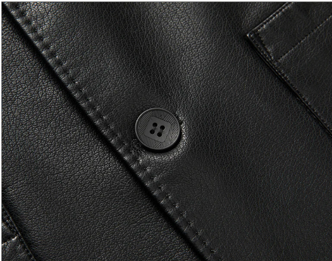 Sheep Leather Casual Suit Men's Jacket | Black Brown Leather Winter Jacket
