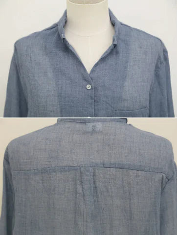Women Linen Long Sleeve Blouse | Summer Shirt
