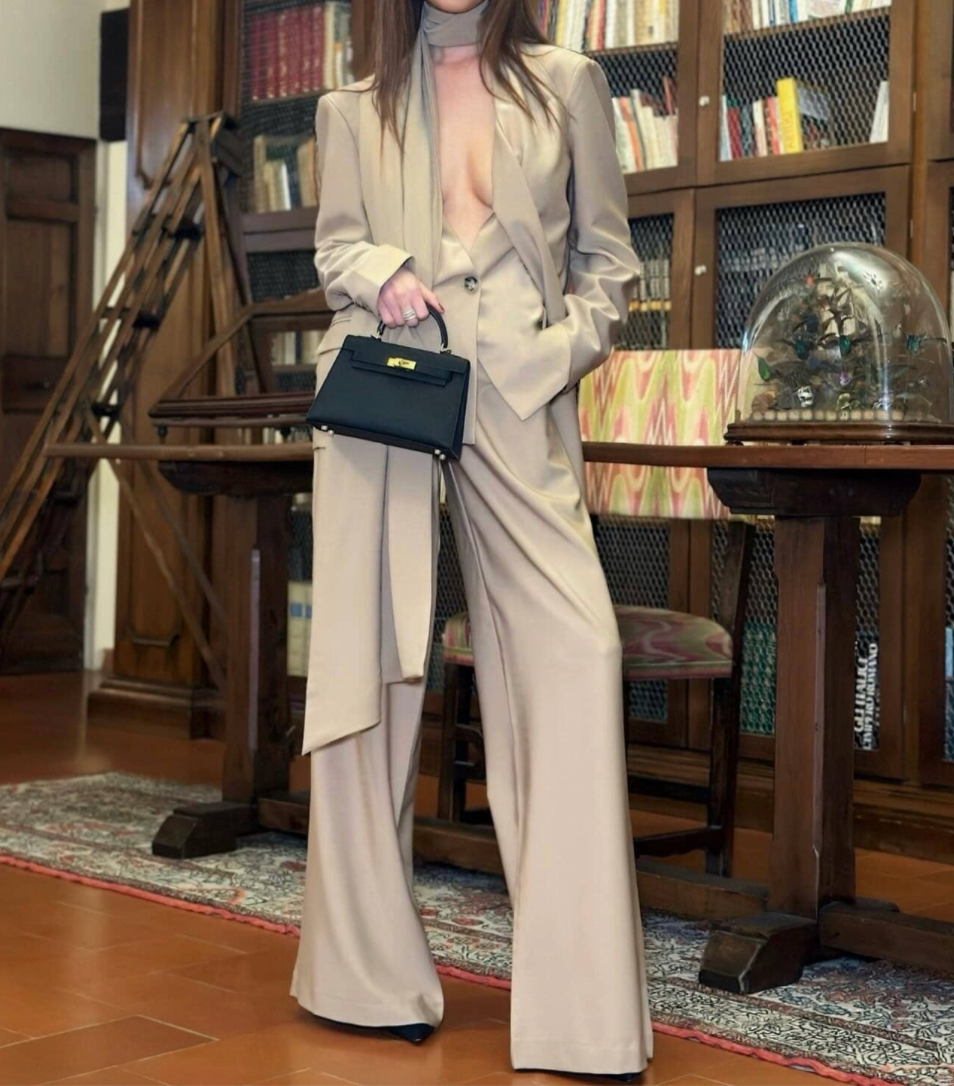 NOEMI Two Pieces Set BROWN