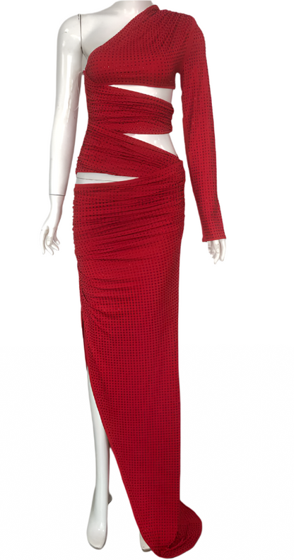 PIPA One Shoulder Cut Out Maxi Dress