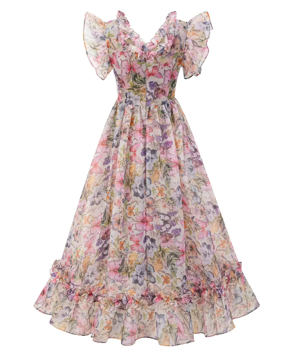 NEXT DAY DELIVERY VENA Off Shoulder Floral Maxi Bodycon Dress