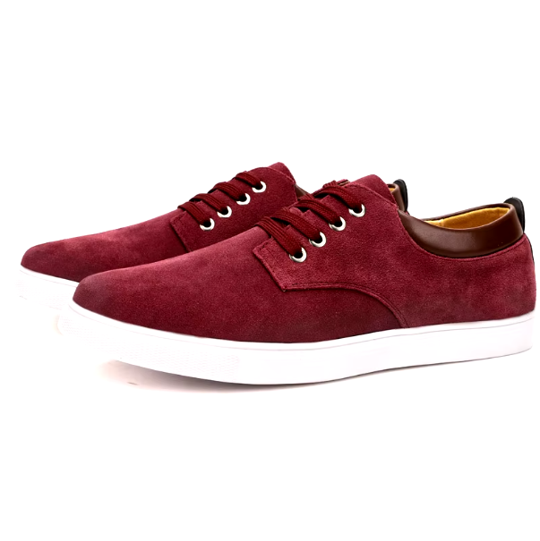 Men Genuine Leather Casual Shoes | European Style red