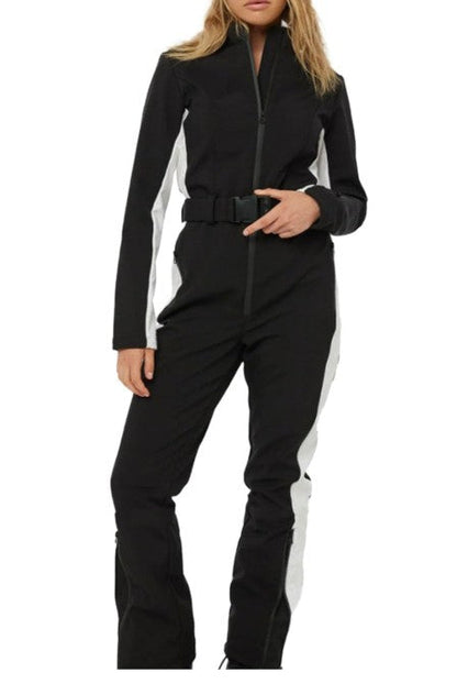 Women Warm Ski Suit | Ski Bodysuit | Long Sleeve | Waterproof | Windproof | Slim Skiing Jumpsuit