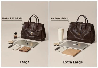 Women Large Capacity Leather Retro Handbag