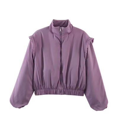 Women Puffer Jacket | Bomber Jacket | Short Jacket | Long Sleeve | Cropped