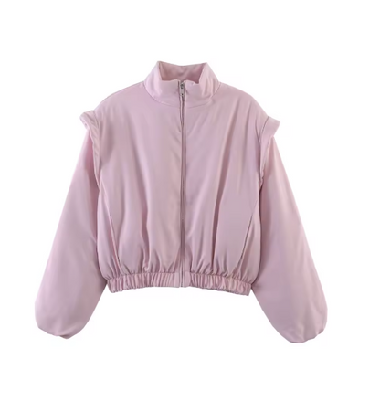 Women Puffer Jacket | Bomber Jacket | Short Jacket | Long Sleeve | Cropped