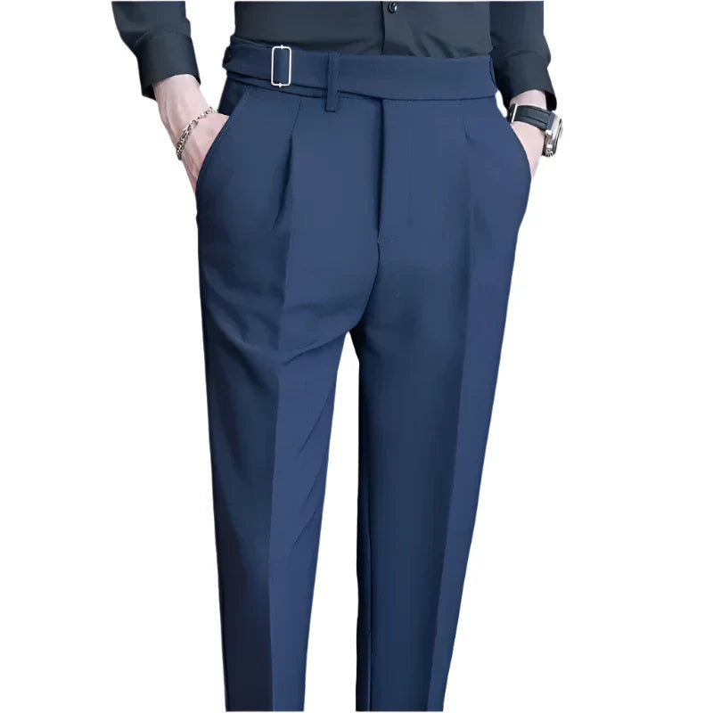 Men British Style Pants | Dress Pants | Men Suit Trousers Navy
