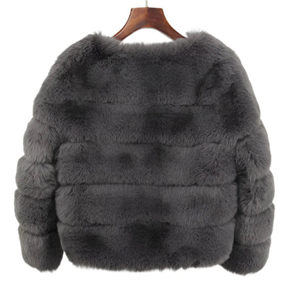 Women Retro Thick Fur Coat | Warm Winter Outerwear