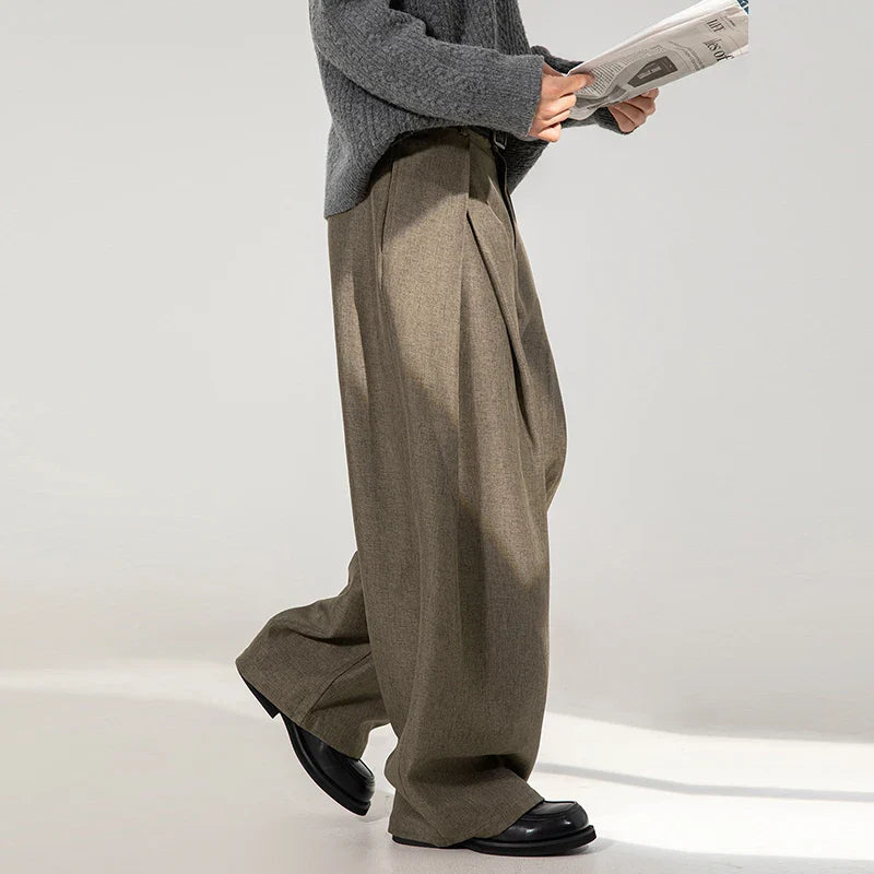 Men Dress Pants | Casual | Flare Trousers | Draped | Straight