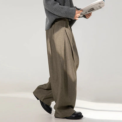 Men Dress Pants | Casual | Flare Trousers | Draped | Straight