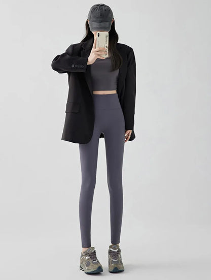 Women Thick Fleece Leggings | Winter | Elastic Tight | Warm Shark Pants | High Waist | Slimming Yoga Leggings