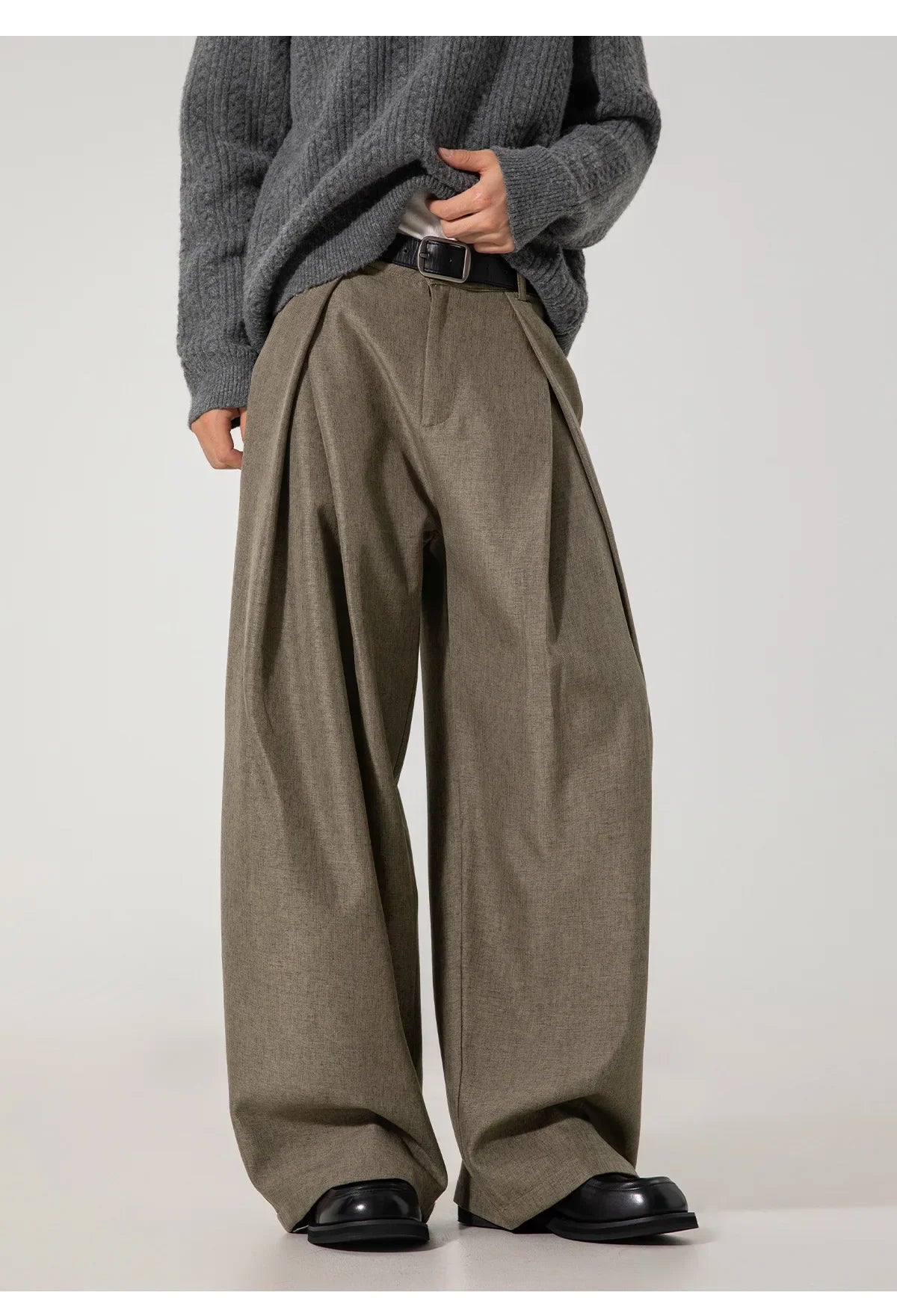 Men Dress Pants | Casual | Flare Trousers | Draped | Straight