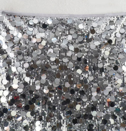 Women Summer Sequined Mini Skirt | Vintage High Waist Skirt