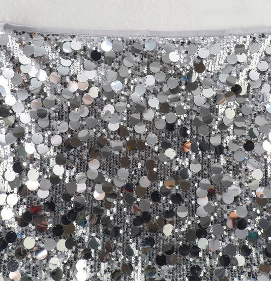 Women Summer Sequined Mini Skirt | Vintage High Waist Skirt