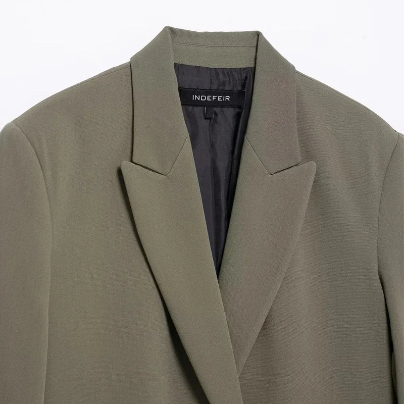 Women Oversized Blazer | Jacket | Office Casual Long Blazer | Spring | Long Sleeve